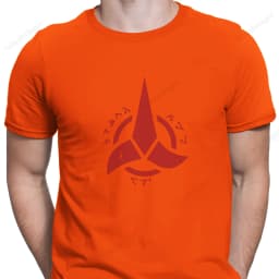 Star Trek Klingon Empire Men's Graphic Crew Neck Tee Street Casual Style Tops for Men and Women