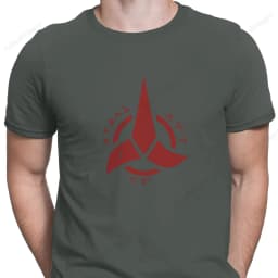 Star Trek Klingon Empire Men's Graphic Crew Neck Tee Street Casual Style Tops for Men and Women