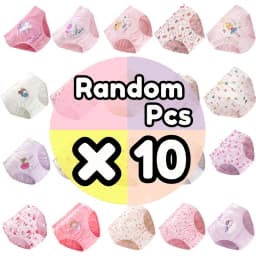 5/10 Pieces Comfy Children's Girls Panties Cotton Soft Pretty Cartoon Rainbow Child Underwear for Girls Kids Briefs Breathable