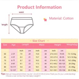 5/10 Pieces Comfy Children's Girls Panties Cotton Soft Pretty Cartoon Rainbow Child Underwear for Girls Kids Briefs Breathable