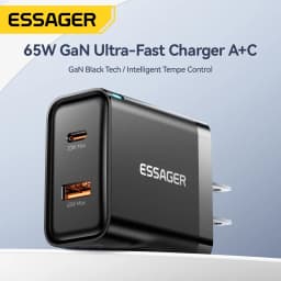 Essager 65W GaN Charger USB PD Type C Fast Charging Phone Adapter QC3.0 For iPhone 16 Pro Max Samsung Galaxy S23 Xiaomi Huawei