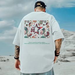 M-8XL Men T-Shirt Oversized Loose Fashion Spiral Painting Print T-Shirt Student Youth Simple Casual Tops Summer Lovers'clothes