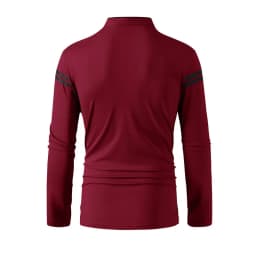 2025 Men's Casual Fashion Solid Color Long Sleeve Polo Shirt Stand up Collar Versatile Comfortable Top for Various Occasions