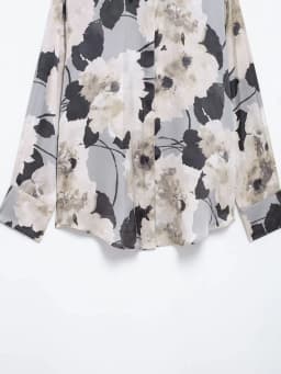 Vintage Women Fashion Skirts Suits Lapel Long Sleeve Print Shirt Top+High Waist 2025 Spring Texture Woman Midi Skirt Set