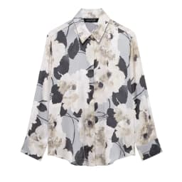Vintage Women Fashion Skirts Suits Lapel Long Sleeve Print Shirt Top+High Waist 2025 Spring Texture Woman Midi Skirt Set