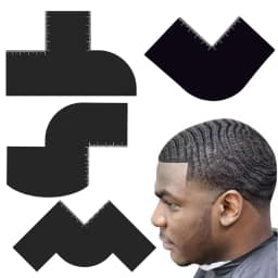 Sturdy Barber Card Hairlines Beard Shaping Tool with Precise Measurement Scales Grooming Accessory for Stylists