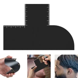 Sturdy Barber Card Hairlines Beard Shaping Tool with Precise Measurement Scales Grooming Accessory for Stylists
