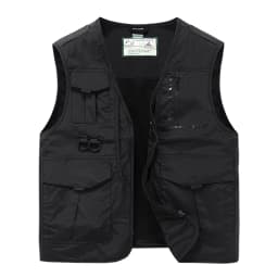 New functional vest for men, loose fit, large size, thin workwear, multi pocket photography, fishing, outdoor vest jacket for me