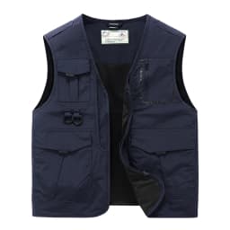 New functional vest for men, loose fit, large size, thin workwear, multi pocket photography, fishing, outdoor vest jacket for me