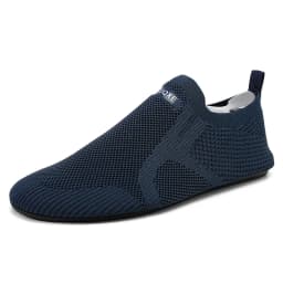 YRZL Air Mesh Loafers Breathable Non Slip Casual Shoes Lightweight Comfortable Grey Black Fashion Driving Office Shoes for Men