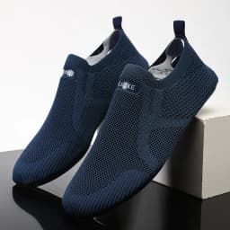 YRZL Air Mesh Loafers Breathable Non Slip Casual Shoes Lightweight Comfortable Grey Black Fashion Driving Office Shoes for Men