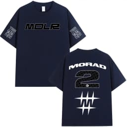 Rapper Morad MDLR T Shirts Men Women Clothing Fashion Vintage T-shirt Cotton Casual Oversized Short Sleeve T-shirts Streetwear