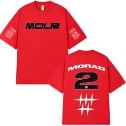 Rapper Morad MDLR T Shirts Men Women Clothing Fashion Vintage T-shirt Cotton Casual Oversized Short Sleeve T-shirts Streetwear