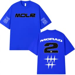 Rapper Morad MDLR T Shirts Men Women Clothing Fashion Vintage T-shirt Cotton Casual Oversized Short Sleeve T-shirts Streetwear