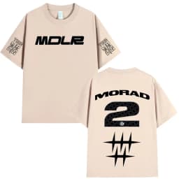 Rapper Morad MDLR T Shirts Men Women Clothing Fashion Vintage T-shirt Cotton Casual Oversized Short Sleeve T-shirts Streetwear