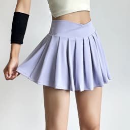 Sports short skirt women summer anti-walk yoga pants running fitness clothes quick dry breathable high waist pleated skirt