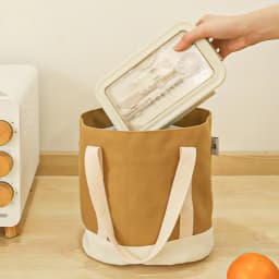 Japanese-style Thickened Wear-Resistant Canvas Lunch Bag, Portable Lunch Bag, Portable Lunch Bag for Students and Office Workers
