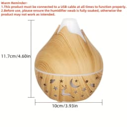 Multi-Functional Humidifier 200ML USB Powered Aromatherapy Essential Oil Diffuser Modern Humidifier | Durable Humidifier