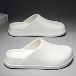 Mens Kitchen Chef Shoes Waterproof Garden Clogs Closed Toe Half Shoes Rubber Slippers Restaurant Hotel Working Summer Beach
