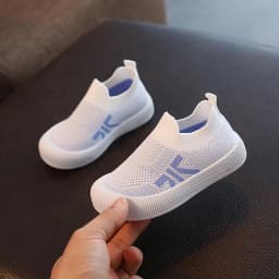 Size 20-31 Children Shoes Spring Autumn Kids Sneakers Soft Breathable Mesh Boys Slip-on Shoes Patchwork Color Girls Shoes