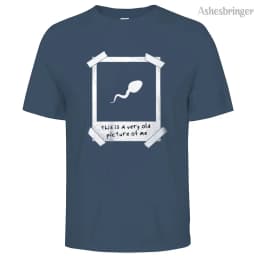 Mens Cotton This Is A Very Old Picture Of Me Graphic Funny T Shirt Street Casual Style Tee for Men and Women
