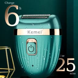Kemei Women Epilator Electric Hair Removal Facial Body Lady Bikini Legs Arms Armpit Hair Remover Underarms Rechargeable