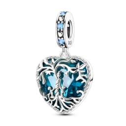 Boutique Unique 925 Sterling Silver Stars & Moon Dream Catcher Dreamy Blue Dangle Charm Fit Original Bracelet Fashion Jewelry