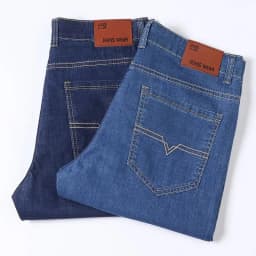 Summer Men's Denim Shorts Thin, Breathable, Loose, Business Pentagram Pants Fashionable and Comfortable Straight Shorts Blue