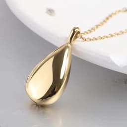 New Stainless Steel Water Droplet Urn Pendant Necklace for Women Minimalist 4 Colors Jewelry Male Female Necklaces Chokers Gifts