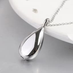 New Stainless Steel Water Droplet Urn Pendant Necklace for Women Minimalist 4 Colors Jewelry Male Female Necklaces Chokers Gifts