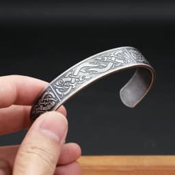 Nordic Viking Dragon Totem Bracelet Punk Stainless Steel Opening Bangles For Men Women Fashion Amulet Jewelry Gifts Dropshipping