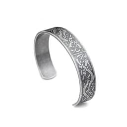 Nordic Viking Dragon Totem Bracelet Punk Stainless Steel Opening Bangles For Men Women Fashion Amulet Jewelry Gifts Dropshipping
