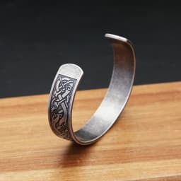 Nordic Viking Dragon Totem Bracelet Punk Stainless Steel Opening Bangles For Men Women Fashion Amulet Jewelry Gifts Dropshipping
