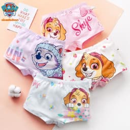 4pcs/set Genuine Paw Patrol Original Girls Undepants Skye Everest Cotton Underwear 2-4-6-8-year-old Kids Children Birthday Gift