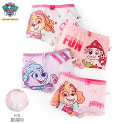 4pcs/set Genuine Paw Patrol Original Girls Undepants Skye Everest Cotton Underwear 2-4-6-8-year-old Kids Children Birthday Gift