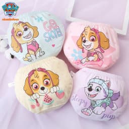 4pcs/set Genuine Paw Patrol Original Girls Undepants Skye Everest Cotton Underwear 2-4-6-8-year-old Kids Children Birthday Gift