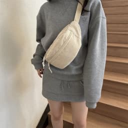 Women Waist Bag Corduroy Student Shoulder Handbag Crossbody Chest Breast Bag Fanny Pack Fashion Phone Female Bum Belt Purse 2025