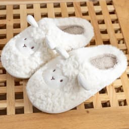 Winter Cotton Plush Sheep Slippers for Women and Men