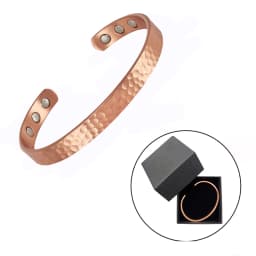 Vintage 99.9% Pure Copper Bracelets for Women Men Rose Color Cuff Bangles Charms Health Energy Gauss Magnets
