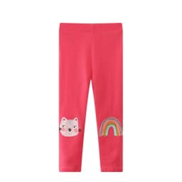 Jumping Meters 2-7T New Girls Leggings Pants Unicorns Embroidery Striped Children's Clothing Skinny Baby Pencil Pants Baby