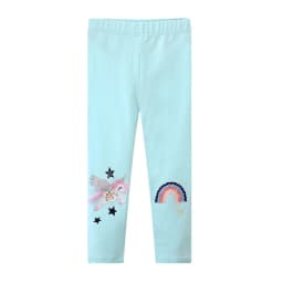 Jumping Meters 2-7T New Girls Leggings Pants Unicorns Embroidery Striped Children's Clothing Skinny Baby Pencil Pants Baby