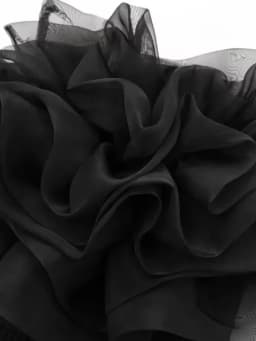 Women Fashion With Organza Ruffle Rib Knit Bodysuits Vintage Straight Neck Exposed Shoulders Female Playsuits Mujer