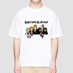 Anime Bleach T Shirt for Men Ichigo Graphic T Shirts White Japanese Harajuku Fashion Casual O-Neck Short Sleeve Tee Summer Top