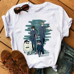 Anime Spy X Family T shirt Wommen Japanese Harajuku Fashion Short Sleeve T-shirts Summer Tops Kawaii O-Neck Women's T-shirt Top