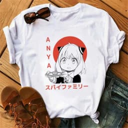 Anime Spy X Family T shirt Wommen Japanese Harajuku Fashion Short Sleeve T-shirts Summer Tops Kawaii O-Neck Women's T-shirt Top