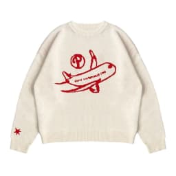Men's Sweater Jumper Long Sleeve Knitwear Tops Oversized Graphic Fashion Y2k Streetwear Harajuku Winter Korean Popular Clothes