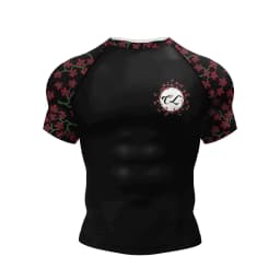 Cody BJJ Rash Guard Mens Jiu Jitsu MMA Compression Tops Fightwear Short Sleeve Westling Boxing Training Muay Thai Stretch Shirt