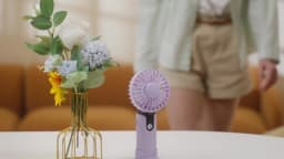 TOPK 5000mah Mini Portable Fan,USB Desk Electric Fan,Small Personal hand Fan with USB Rechargeable Cooling Folding Fans for Room