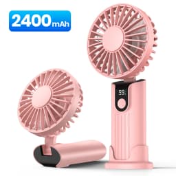 TOPK 5000mah Mini Portable Fan,USB Desk Electric Fan,Small Personal hand Fan with USB Rechargeable Cooling Folding Fans for Room
