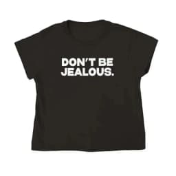 Sugarbaby Don't Be Jealous letter print Funny Graphic T-shirt Women t shirt Ladies Slogan Tee clothes Baby Tees EMO Short Tops
